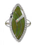 Turquoise Opal Authentic Sterling Silver Southwest Ring Size 5-1/4 QX85877